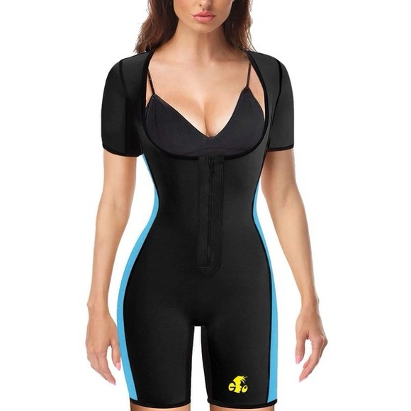 NONECHO Neoprene Sweat Sauna Suit Shaper Women Slimming Full Body Shapewear NWT - Picture 1 of 6